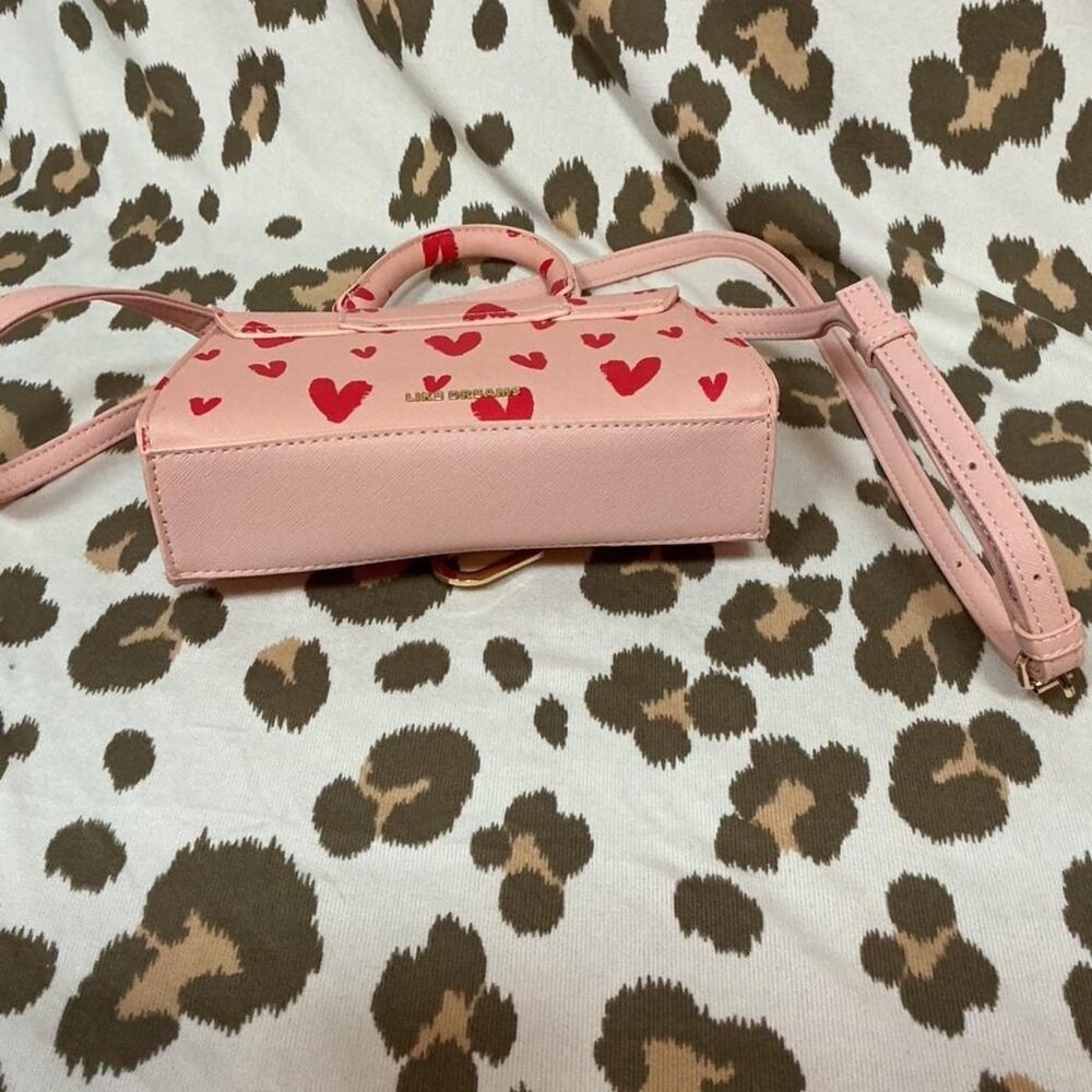 Pink Heart Print Mini Bag - Picture 5 of 6